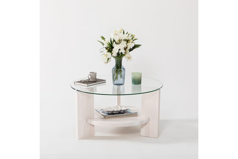 Mumondo Soffbord 75 cm Vit - Hanah Home - Möbler - Vardagsrum - Soffbord & vardagsrumsbord - Soffbord