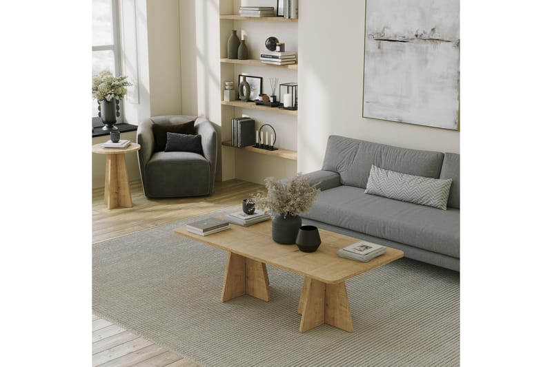 Munne Soffbord 120 cm - Ek - Möbler - Vardagsrum - Soffbord & vardagsrumsbord - Soffbord