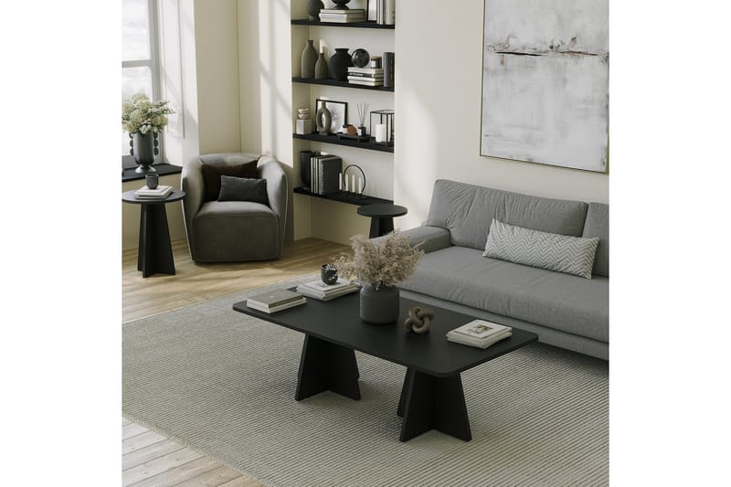 Munne Soffbord 120 cm - Svart - Möbler - Vardagsrum - Soffbord & vardagsrumsbord - Soffbord