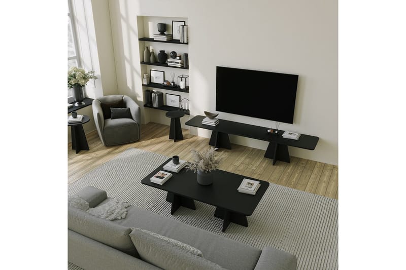 Munne Soffbord 120 cm - Svart - Möbler - Vardagsrum - Soffbord & vardagsrumsbord - Soffbord