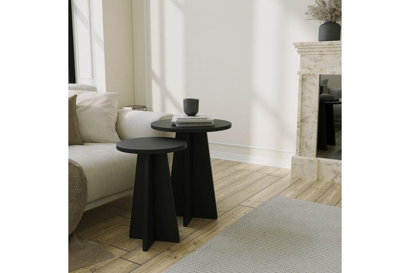 Munne Soffbord 40 cm - Svart - Möbler - Vardagsrum - Soffbord & vardagsrumsbord - Satsbord