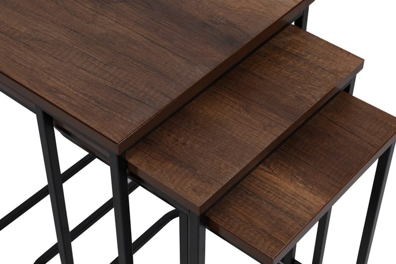 Nagako Satsbord Brun/Svart - Hanah Home - Möbler - Vardagsrum - Soffbord & vardagsrumsbord - Satsbord