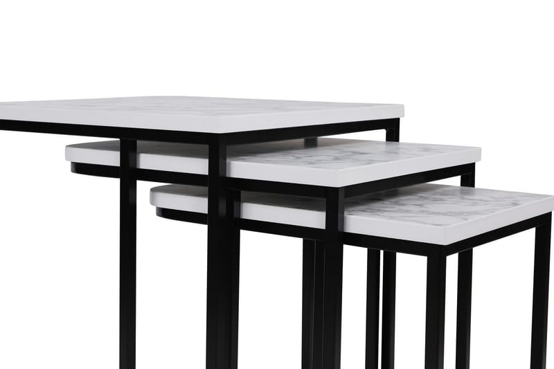 Nagako Satsbord Vit/Svart - Hanah Home - Möbler - Vardagsrum - Soffbord & vardagsrumsbord - Satsbord