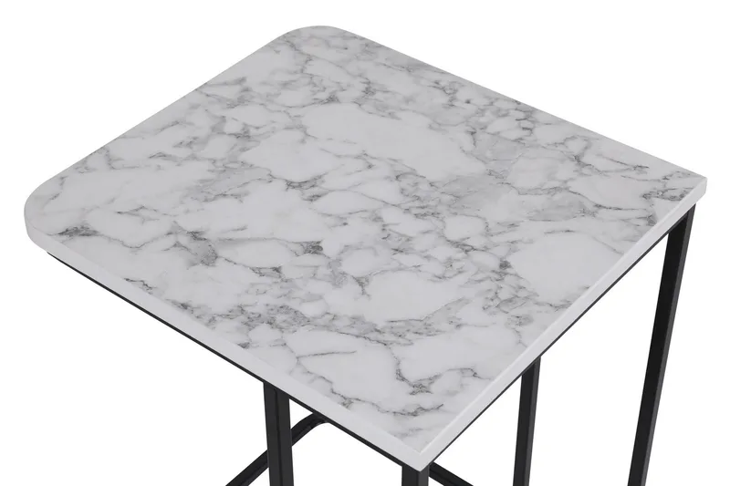 Nagako Satsbord Vit/Svart - Hanah Home - Möbler - Vardagsrum - Soffbord & vardagsrumsbord - Satsbord