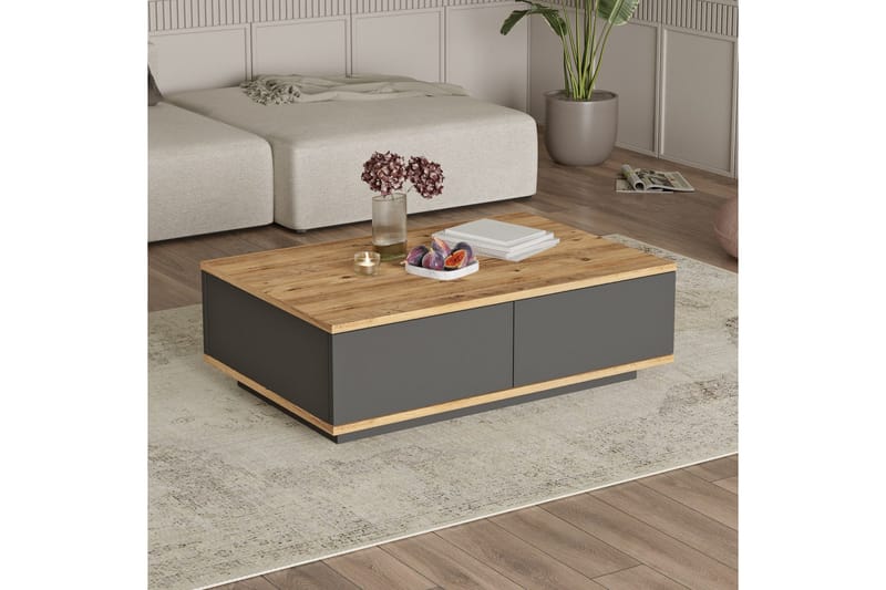Najar Soffbord 90 cm - Brun/Antracit - Möbler - Vardagsrum - Soffbord & vardagsrumsbord - Soffbord