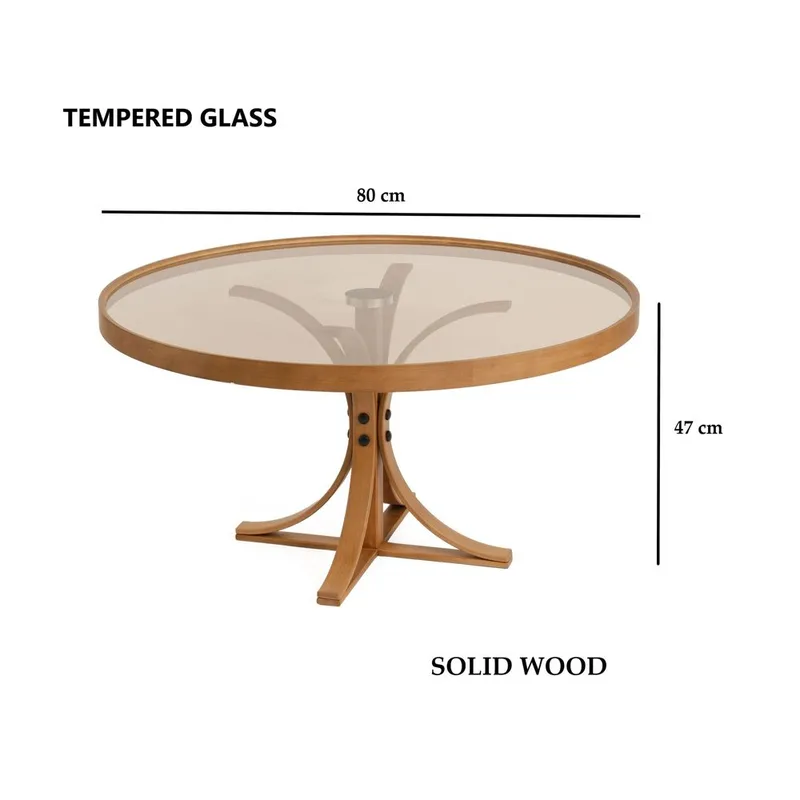 Namarta Soffbord 80 cm - Mörkbrun - Möbler - Vardagsrum - Soffbord & vardagsrumsbord - Soffbord