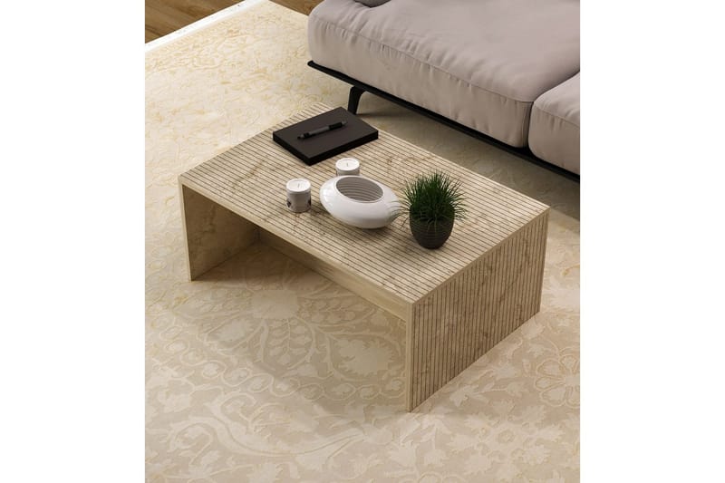 Naro Soffbord 90 cm - Beige - Möbler - Vardagsrum - Soffbord & vardagsrumsbord - Soffbord