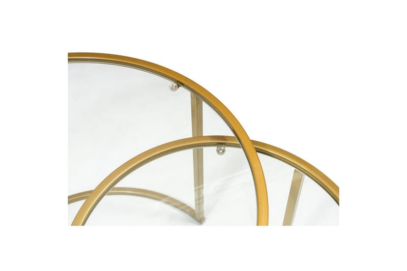 Naruram Soffbord 60 cm - Guld/Transparent - Möbler - Vardagsrum - Soffbord & vardagsrumsbord - Soffbord
