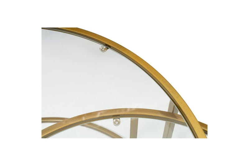 Naruram Soffbord 80 cm - Guld/Transparent - Möbler - Vardagsrum - Soffbord & vardagsrumsbord - Soffbord