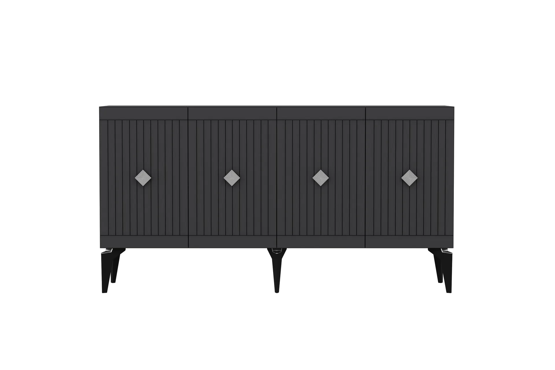 naruyuki konsollbord 150 cm antracit/silver -