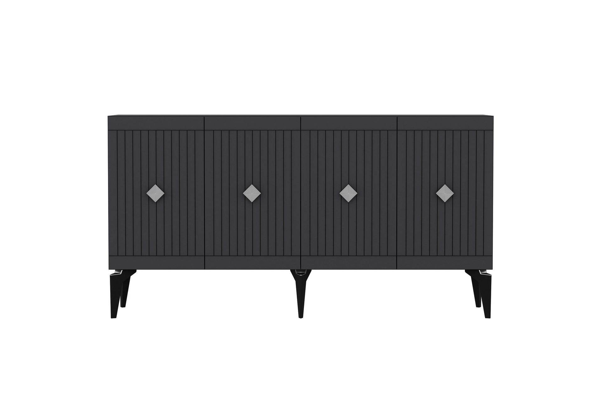 naruyuki konsollbord 150 cm - antracit/silver