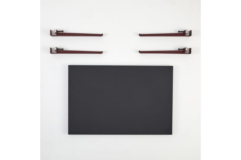 NEDA Soffbord 90x60 cm Svart/Röd - Möbler - Vardagsrum - Soffbord & vardagsrumsbord - Soffbord