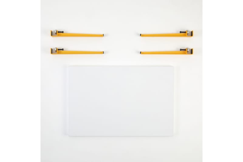 NEDA Soffbord 90x60 cm Vit/Gul - Möbler - Vardagsrum - Soffbord & vardagsrumsbord - Soffbord
