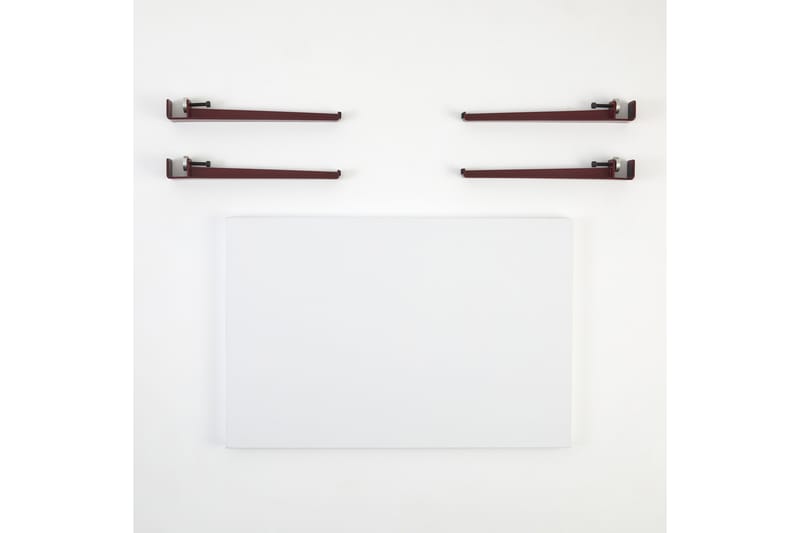 NEDA Soffbord 90x60 cm Vit/Röd - Möbler - Vardagsrum - Soffbord & vardagsrumsbord - Soffbord