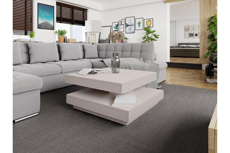Nenani Soffbord 70 cm - Beige - Möbler - Vardagsrum - Soffbord & vardagsrumsbord - Soffbord