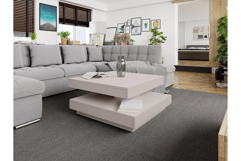 Nenani Soffbord 70 cm - Beige - Möbler - Vardagsrum - Soffbord & vardagsrumsbord - Soffbord