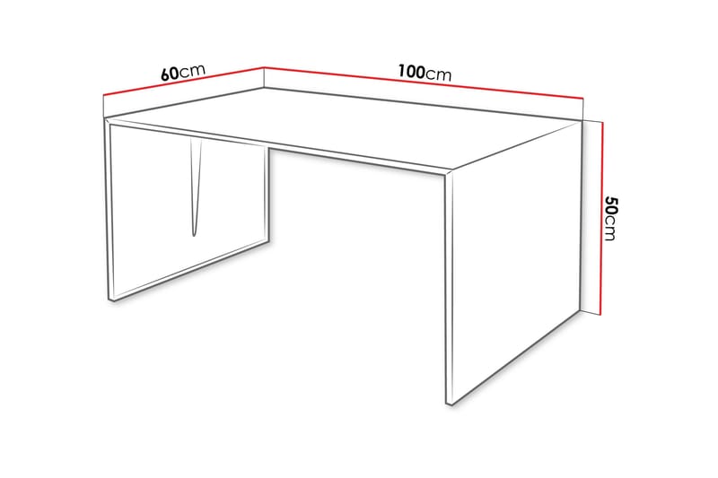Nerima Soffbord 100 cm - Svart - Möbler - Vardagsrum - Soffbord & vardagsrumsbord - Soffbord