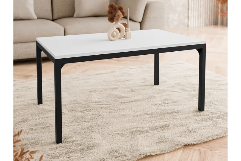 Nerima Soffbord 100 cm - Svart/Vit - Möbler - Vardagsrum - Soffbord & vardagsrumsbord - Soffbord