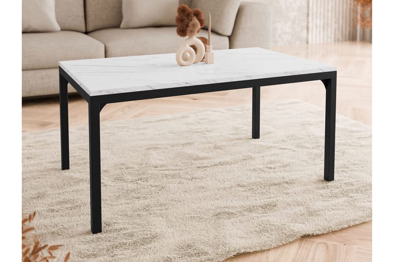 Nerima Soffbord 100 cm - Svart/Vit - Möbler - Vardagsrum - Soffbord & vardagsrumsbord - Soffbord