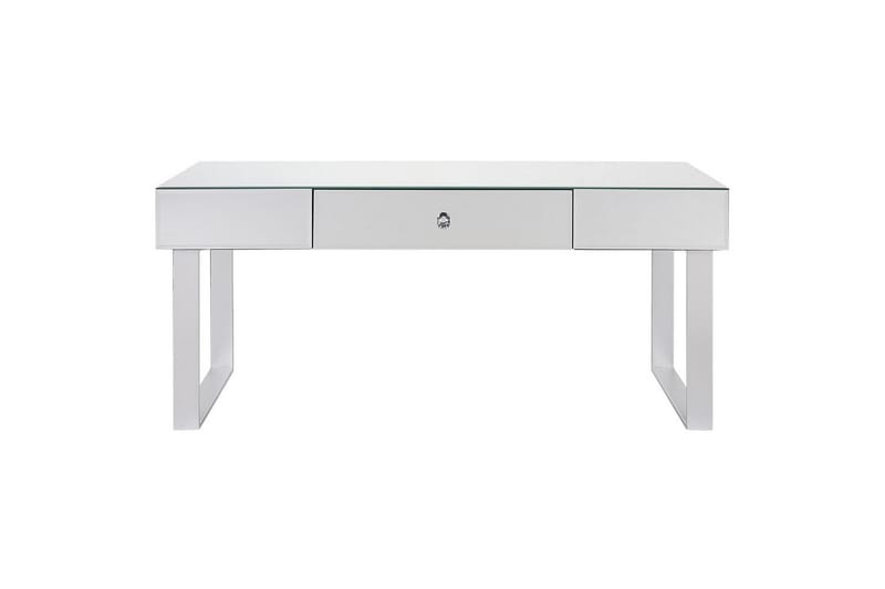 Nesle Rektangulärt Soffbord med Lådor 110 cm i Glas - Spegelsilver - Möbler - Vardagsrum - Soffbord & vardagsrumsbord - Soffbord