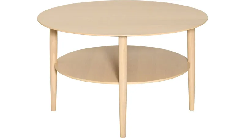 Nevvik Soffbord Rund 85 cm - Vitpigmenterad - Möbler - Vardagsrum - Soffbord & vardagsrumsbord - Soffbord