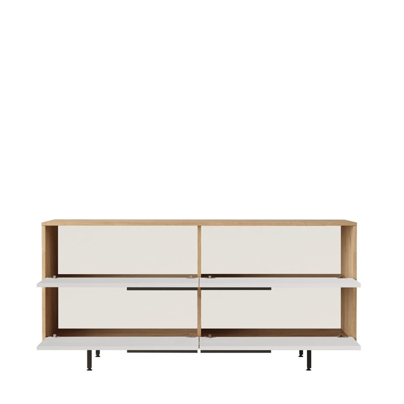 Nilena Konsol 160x74,3x44,5 cm - Ek och vitt - Möbler - Vardagsrum - Soffbord & vardagsrumsbord - Avlastningsbord & konsolbord