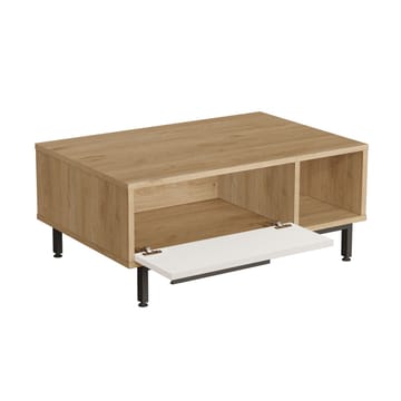 Nilena Soffbord 90x37,6x60 cm - Ek och vitt - Möbler - Vardagsrum - Soffbord & vardagsrumsbord - Soffbord