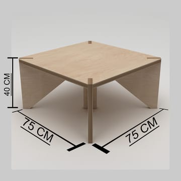 Nirena Soffbord 75 cm - Naturträ - Möbler - Vardagsrum - Soffbord & vardagsrumsbord - Soffbord