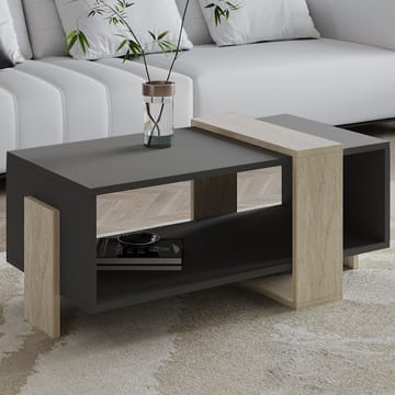 Norell Soffbord 90x40x49 cm - Travertine/Anthracite - Möbler - Vardagsrum - Soffbord & vardagsrumsbord - Soffbord