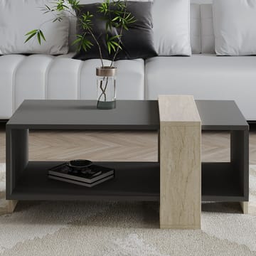 Norell Soffbord 90x40x49 cm - Travertine/Anthracite - Möbler - Vardagsrum - Soffbord & vardagsrumsbord - Soffbord