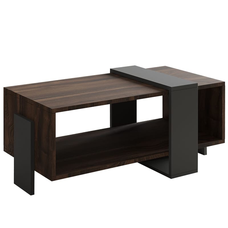 Norell Soffbord 90x40x49 cm, Valnöt och antracit