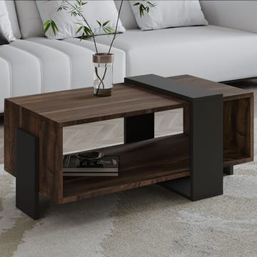 Norell Soffbord 90x40x49 cm - Valnöt/Antracit - Möbler - Vardagsrum - Soffbord & vardagsrumsbord - Soffbord