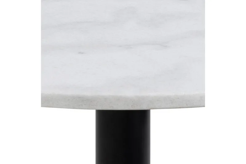 Northmere Utdragbart Runt Soffbord 60 cm i Sten med Svängbara Sidoskivor - Vit - Möbler - Vardagsrum - Soffbord & vardagsrumsbord - Soffbord