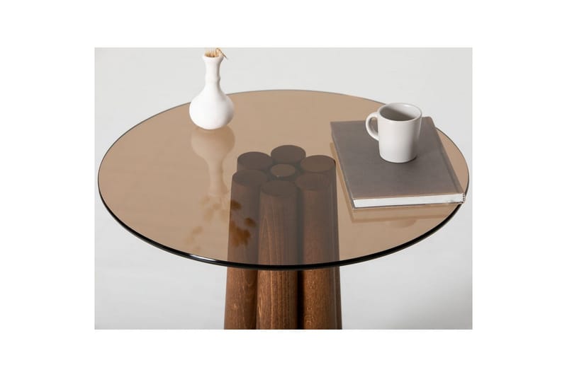 Novera Soffbord 50 cm - Brons/Valnöt - Möbler - Vardagsrum - Soffbord & vardagsrumsbord - Soffbord