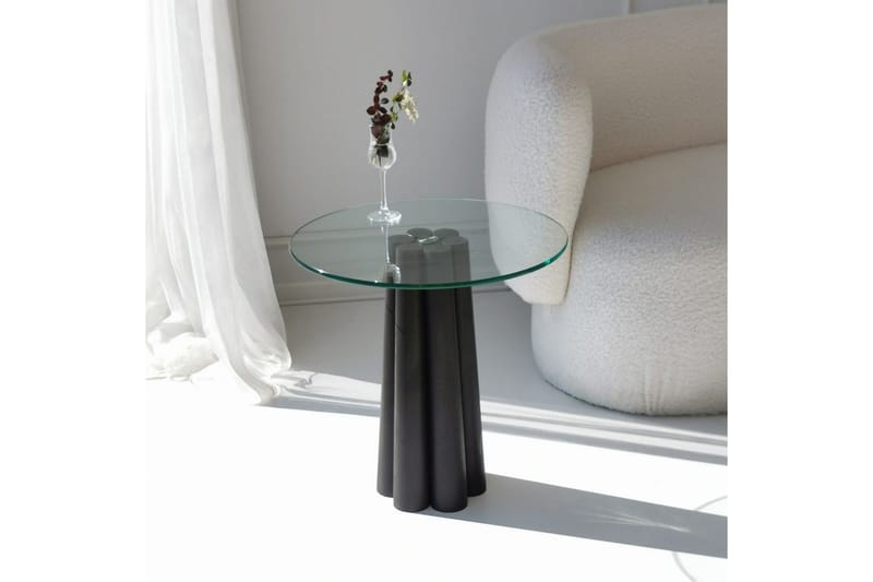 Novera Soffbord 50 cm - Transparent/Svart - Möbler - Vardagsrum - Soffbord & vardagsrumsbord - Soffbord