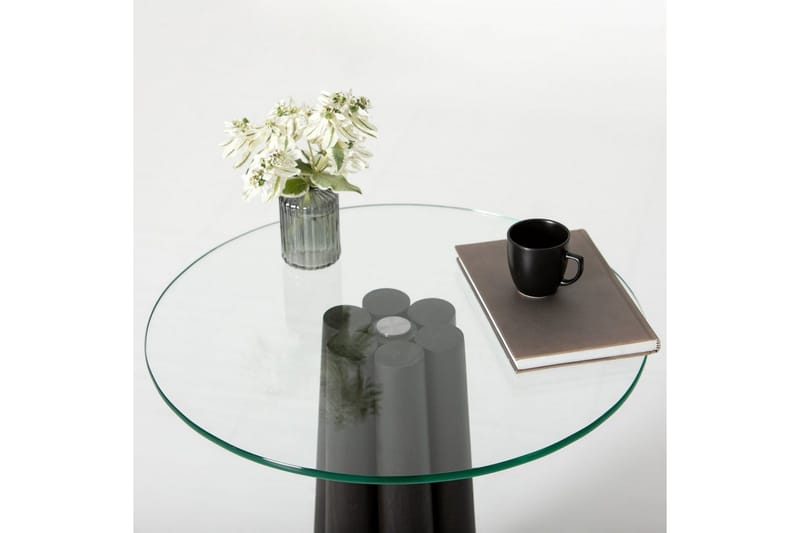 Novera Soffbord 50 cm - Transparent/Svart - Möbler - Vardagsrum - Soffbord & vardagsrumsbord - Soffbord