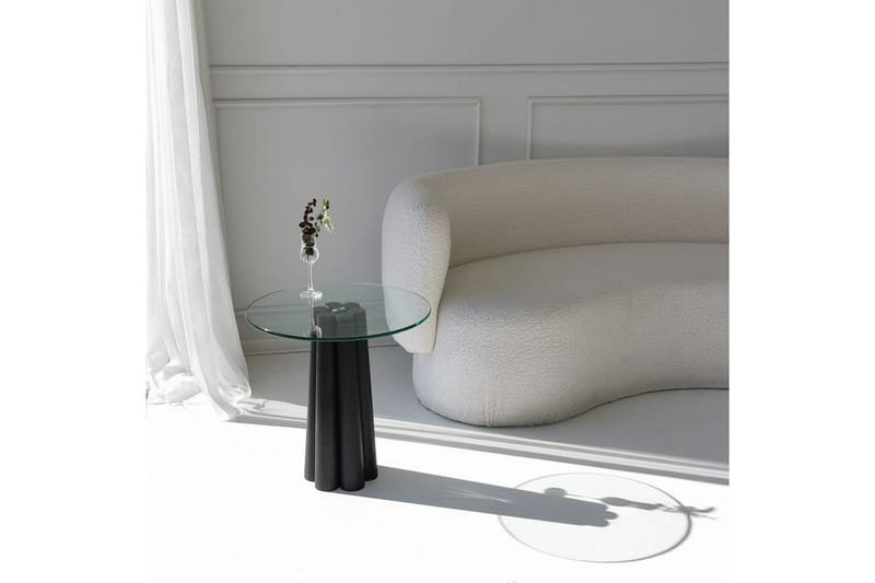 Novera Soffbord 50 cm - Transparent/Svart - Möbler - Vardagsrum - Soffbord & vardagsrumsbord - Soffbord