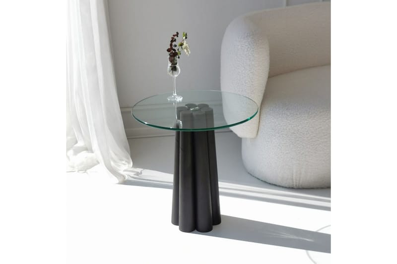 Novera Soffbord 50 cm - Transparent/Svart - Möbler - Vardagsrum - Soffbord & vardagsrumsbord - Soffbord
