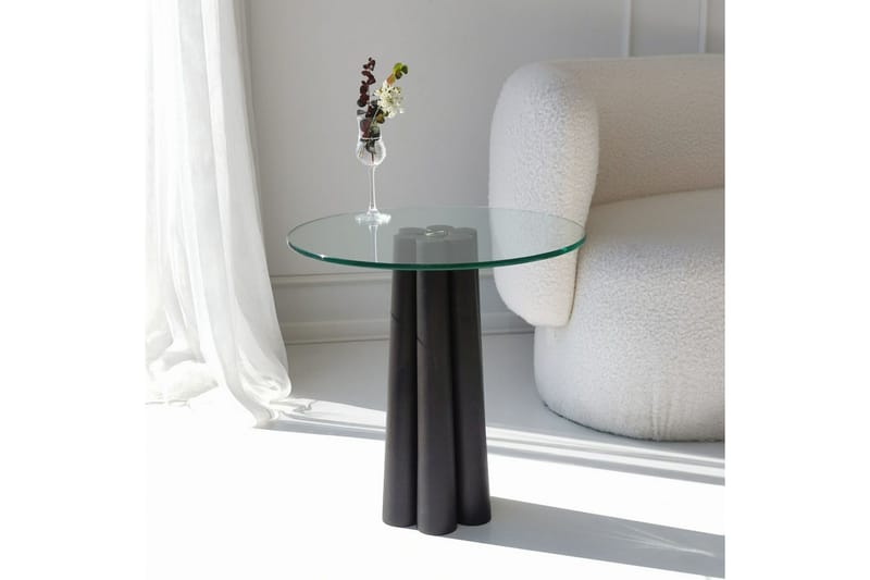 Novera Soffbord 50 cm - Transparent/Svart - Möbler - Vardagsrum - Soffbord & vardagsrumsbord - Soffbord