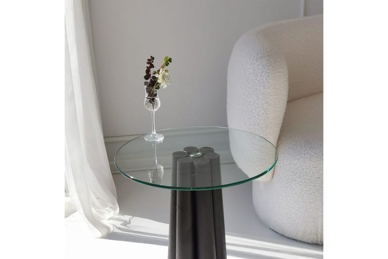 Novera Soffbord 50 cm - Transparent/Svart - Möbler - Vardagsrum - Soffbord & vardagsrumsbord - Soffbord