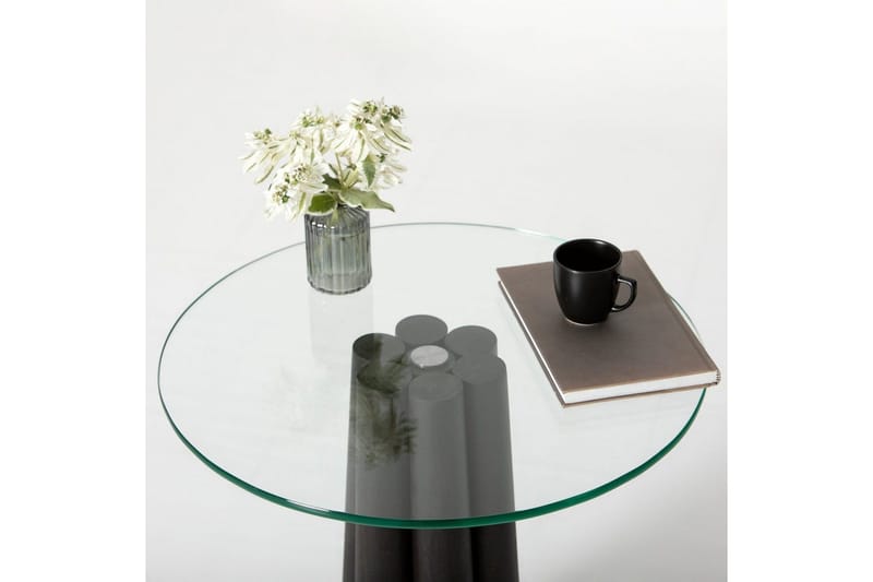 Novera Soffbord 50 cm - Transparent/Svart - Möbler - Vardagsrum - Soffbord & vardagsrumsbord - Soffbord