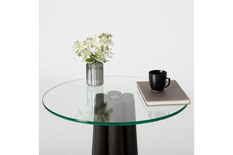Novera Soffbord 50 cm - Transparent/Svart - Möbler - Vardagsrum - Soffbord & vardagsrumsbord - Soffbord