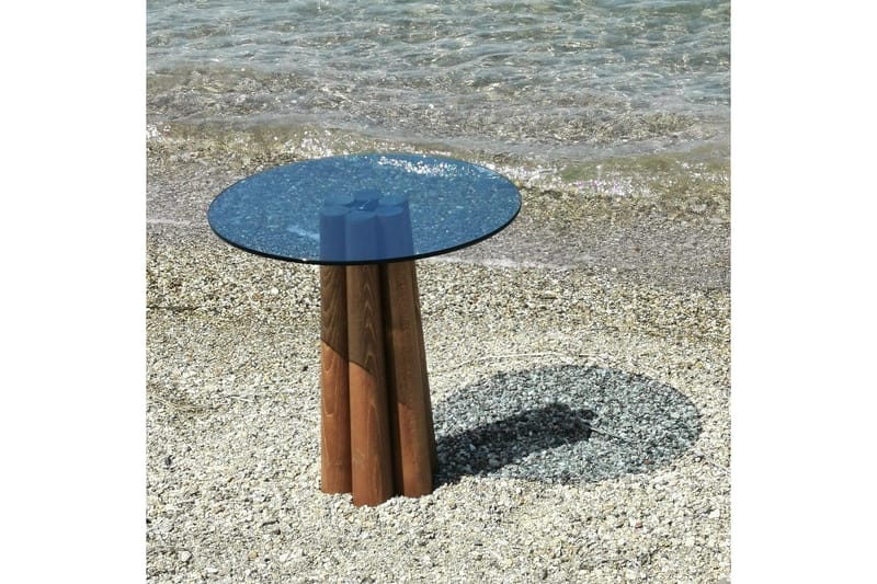 Novera Soffbord 50 cm - Valnöt/Blå - Möbler - Vardagsrum - Soffbord & vardagsrumsbord - Soffbord