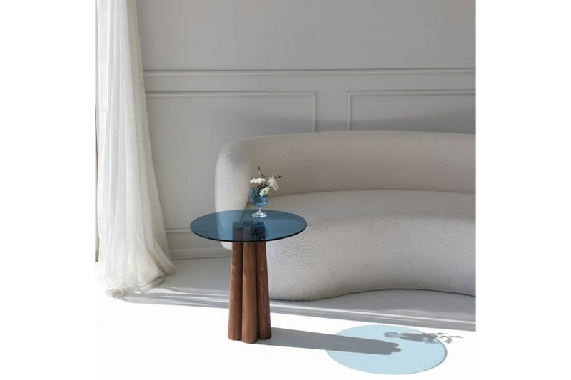 Novera Soffbord 50 cm - Valnöt/Blå - Möbler - Vardagsrum - Soffbord & vardagsrumsbord - Soffbord