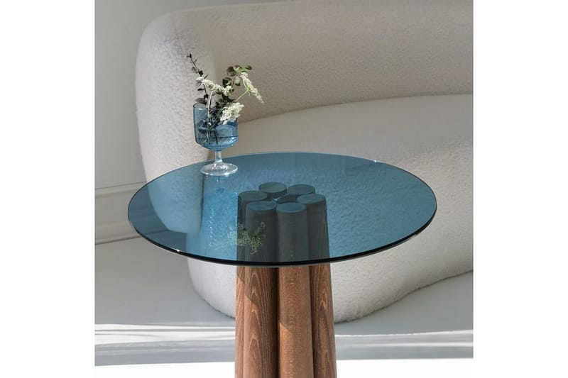 Novera Soffbord 50 cm - Valnöt/Blå - Möbler - Vardagsrum - Soffbord & vardagsrumsbord - Soffbord