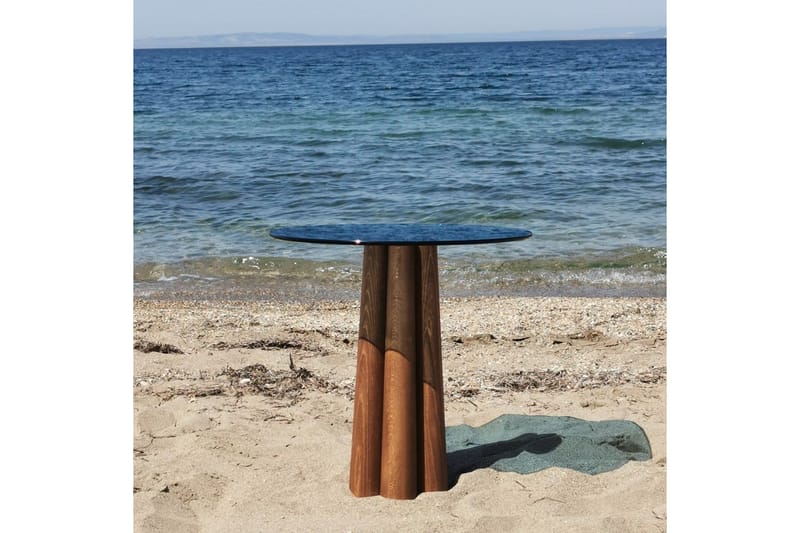 Novera Soffbord 50 cm - Valnöt/Blå - Möbler - Vardagsrum - Soffbord & vardagsrumsbord - Soffbord