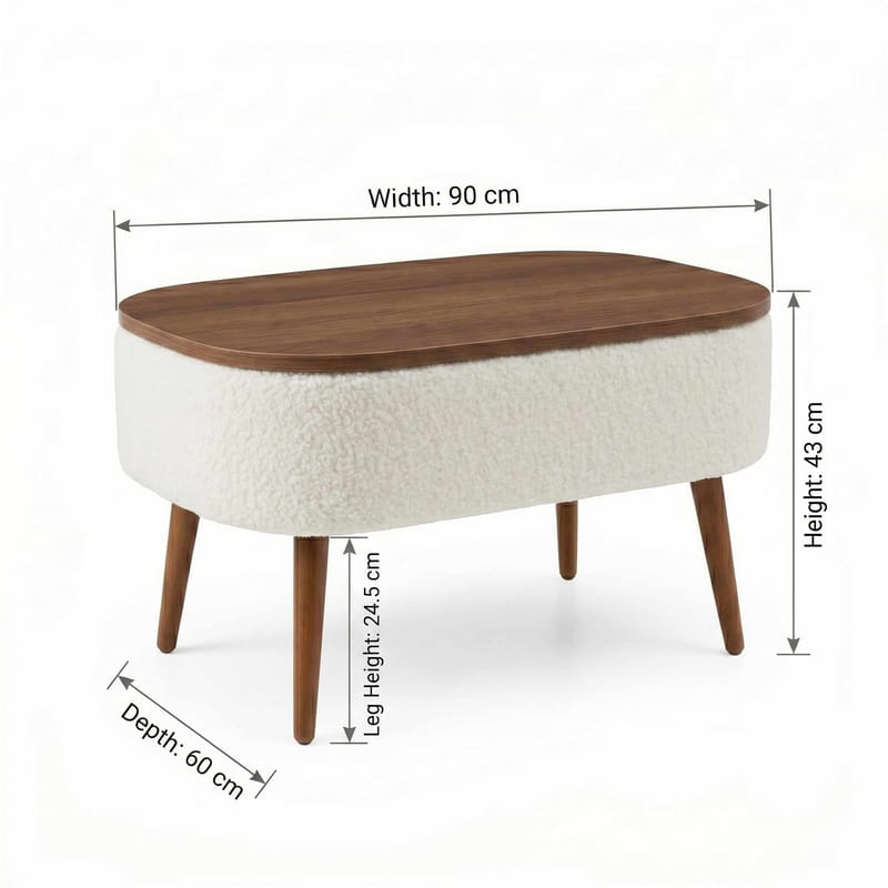 Noya Soffbord 90 cm - Möbler - Vardagsrum - Soffbord & vardagsrumsbord - Soffbord