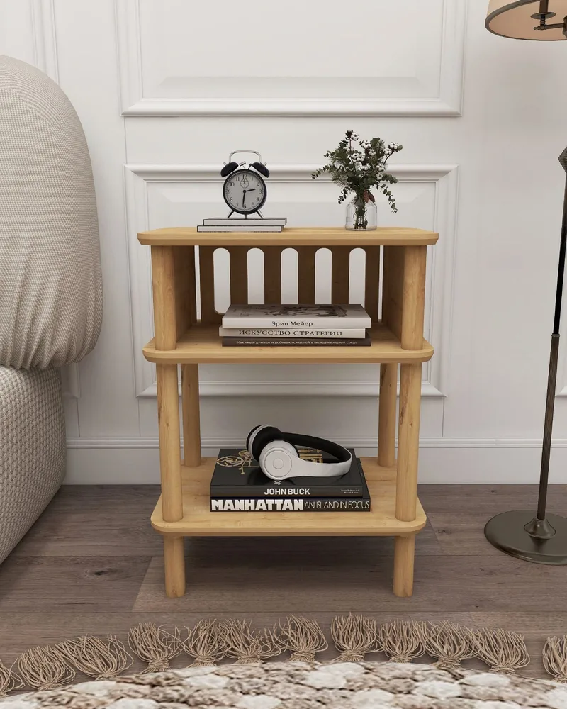 Numira Sidobord 48 cm - Ek - Möbler - Vardagsrum - Soffbord & vardagsrumsbord - Brickbord