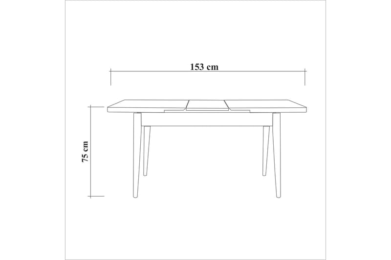 OLIVER Matbord 120x75 cm Vit - Möbler - Matplats - Matbord & köksbord