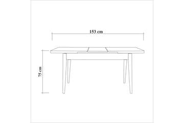 Oliver Matbord 120x75 cm Vit - Hanah Home - Möbler - Matplats - Matbord & köksbord